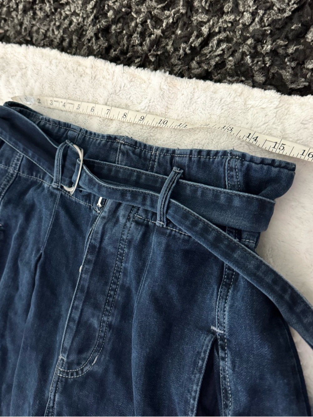 WE THE FREE Amsterdam Belted High Waist Barrel Wide Leg Jeans  - SMALL FLAW - Picture 15 of 15